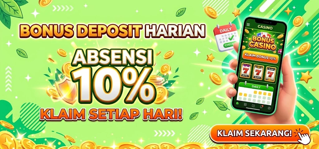 Bonus Deposit Harian 10% - VIAPLAY777
